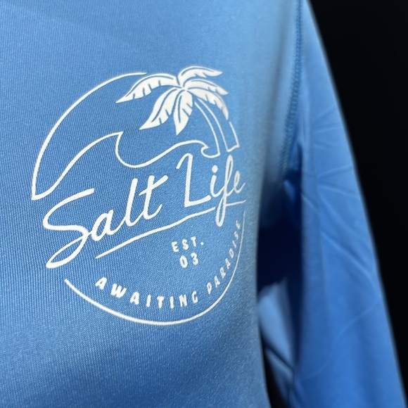 Salt Life SLX UVAPOR UV 30 sun protection long sleeve Performance TropX light - Picture 3 of 10